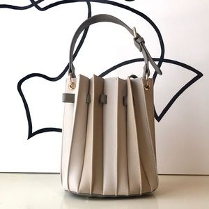 Pleated Bucket Handbag